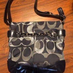 Coach Blue/Silver Crossbody Handbag